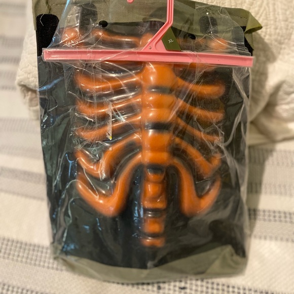 Evil Bleeding Pumpkin Kids Scarecrow Halloween Costume Unisex M/L No Mask - Picture 2 of 7